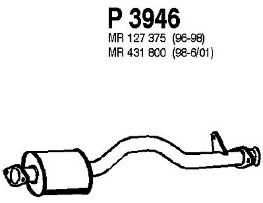 Centre Muffler (P3946)