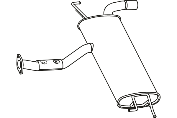 Rear Muffler (P2967)