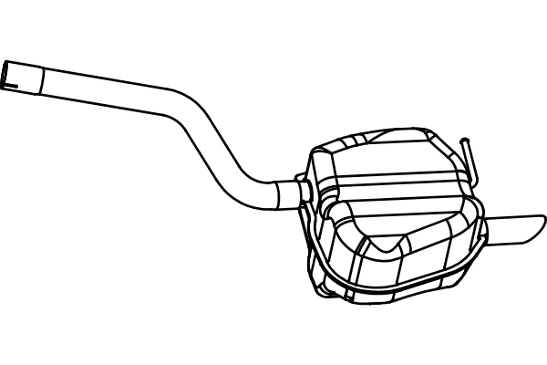Rear Muffler (P72022)