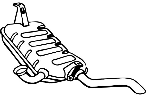 Rear Muffler (P5036)