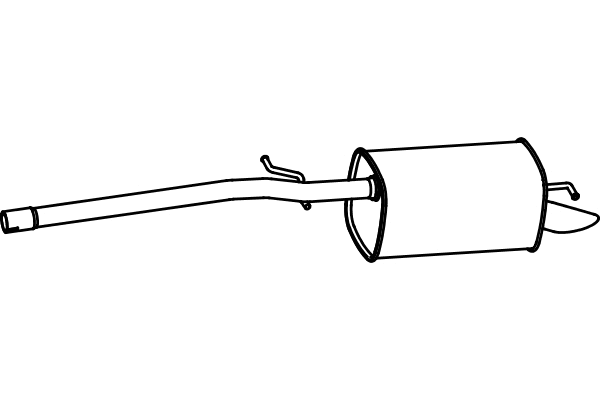 Rear Muffler (P7164)