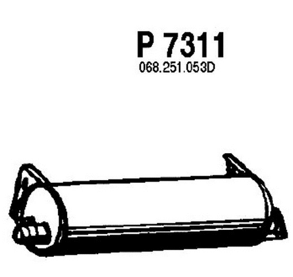 Rear Muffler (P7311)