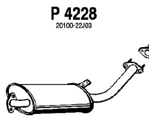 Centre Muffler (P4228)