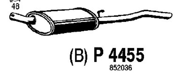 Rear Muffler (P4455)