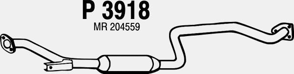 Centre Muffler (P3918)