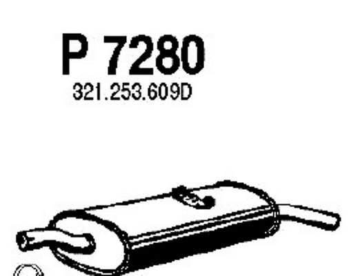 Rear Muffler (P7280)