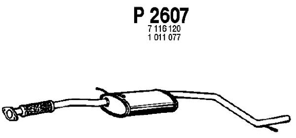 Centre Muffler (P2607)