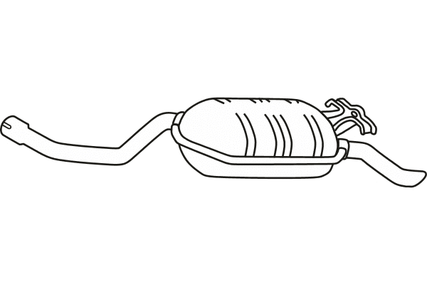 Rear Muffler (P3636)