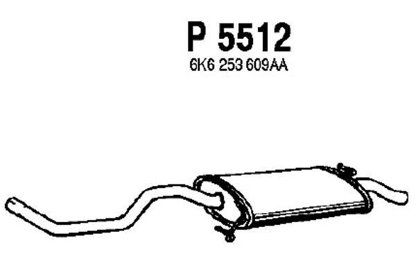 Rear Muffler (P5512)