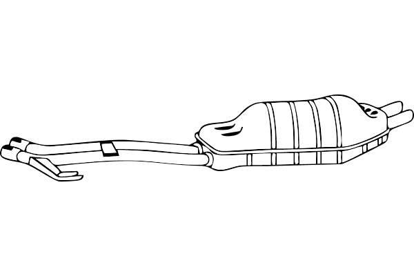 Rear Muffler (P1473)