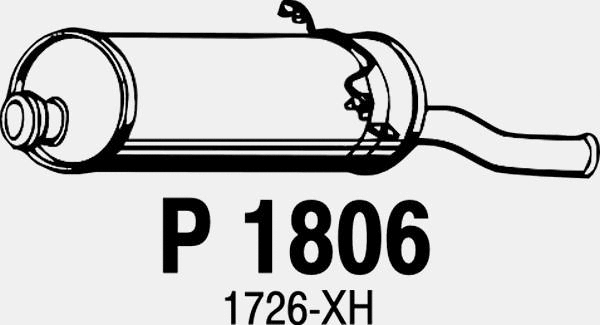 Rear Muffler (P1806)
