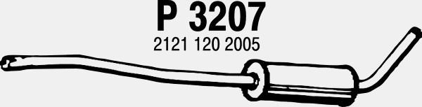 Centre Muffler (P3207)