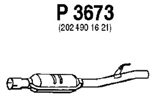 Centre Muffler (P3673)
