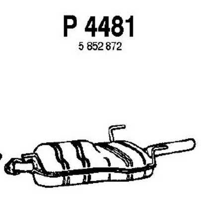 Rear Muffler (P4481)