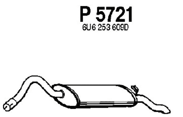 Rear Muffler (P5721)