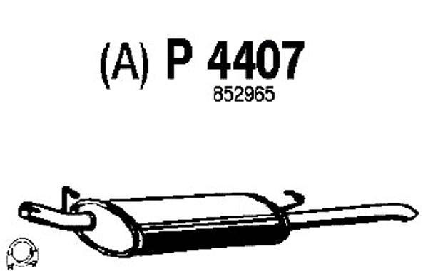 Rear Muffler (P4407)