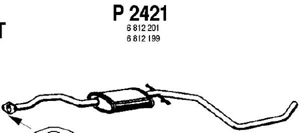 Centre Muffler (P2421)
