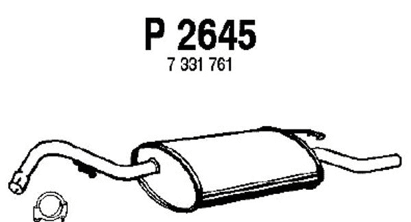 Rear Muffler (P2645)