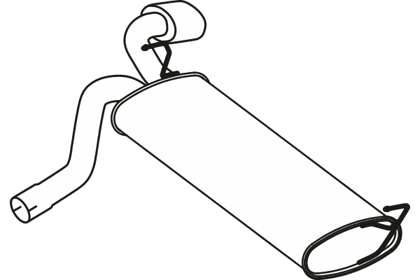 Rear Muffler (P43141)