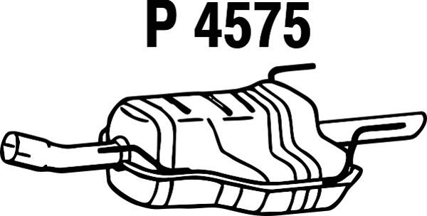 Rear Muffler (P4575)