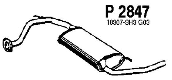 Rear Muffler (P2847)
