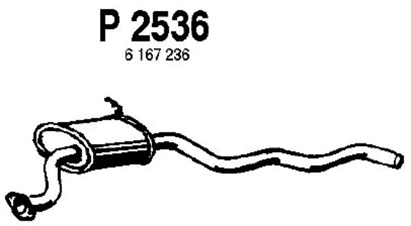 Centre Muffler (P2536)