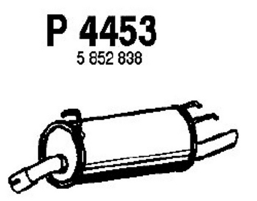 Rear Muffler (P4453)