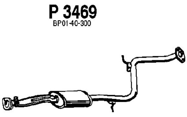 Centre Muffler (P3469)