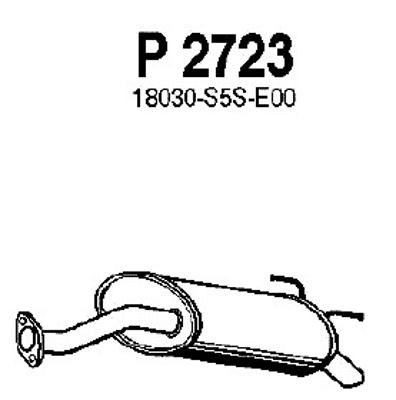 Rear Muffler (P2723)