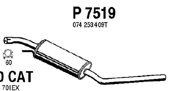 Centre Muffler (P7519)