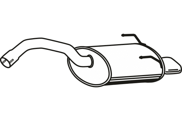 Rear Muffler (P2287)