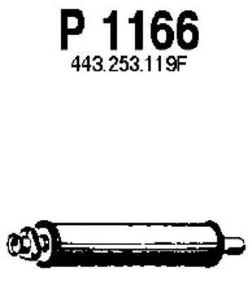 Centre Muffler (P1166)