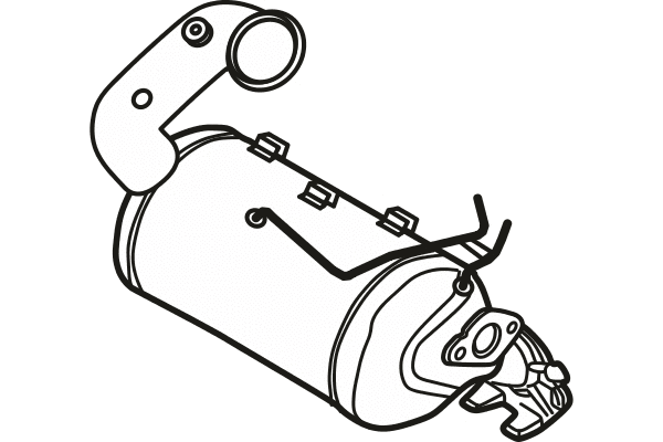 Soot/Particulate Filter, exhaust system (P9881DPF)