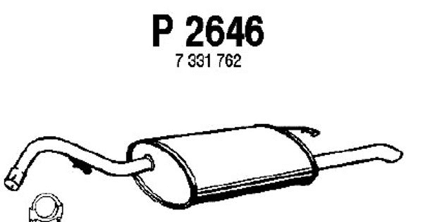 Rear Muffler (P2646)