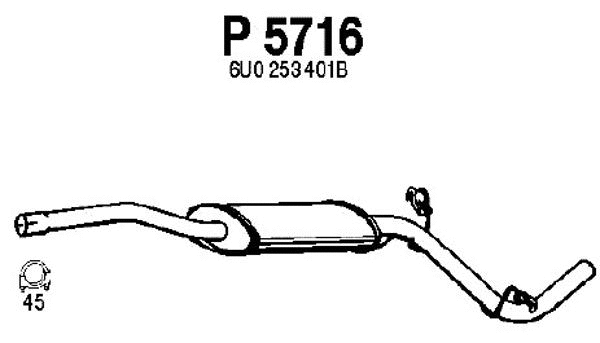 Centre Muffler (P5716)