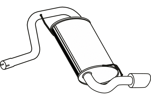 Rear Muffler (P19018)