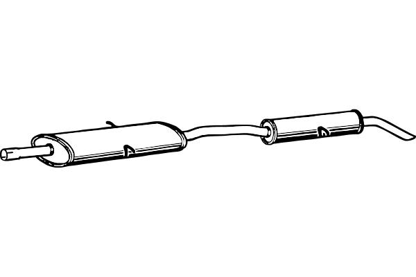 Rear Muffler (P1661)