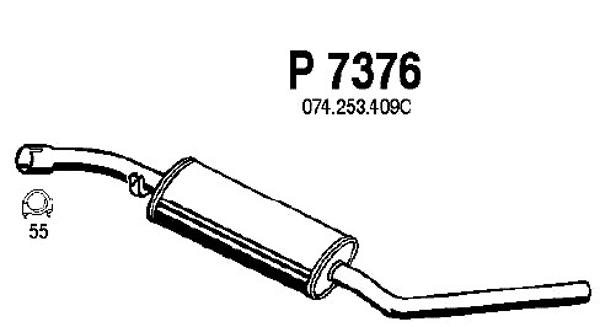 Centre Muffler (P7376)