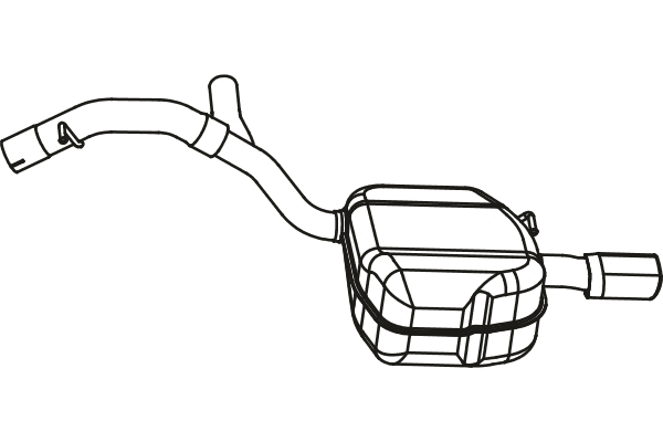 Rear Muffler (P76002)
