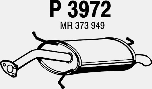 Rear Muffler (P3972)