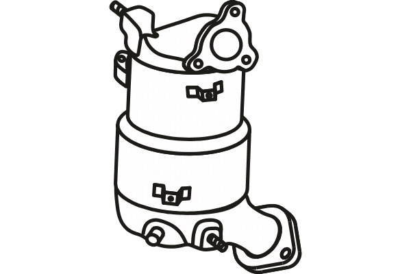 Soot/Particulate Filter, exhaust system (P9950DPF)