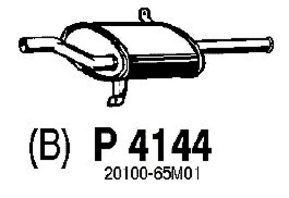 Rear Muffler (P4144)