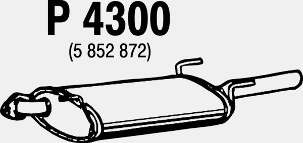 Rear Muffler (P4300)