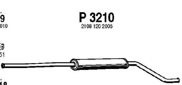 Centre Muffler (P3210)