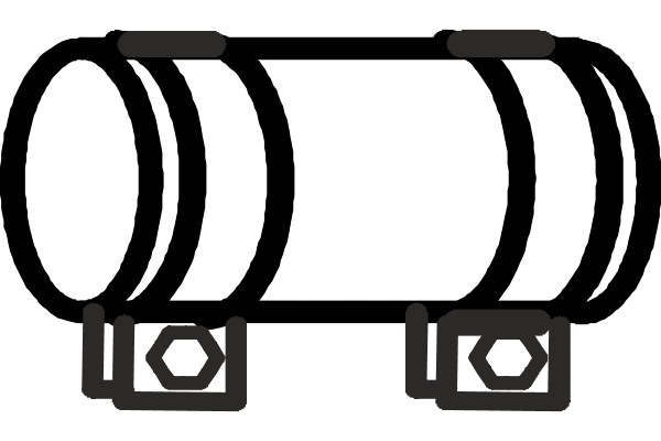 Pipe Connector, exhaust system (P8757)