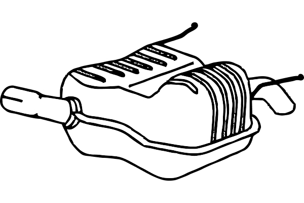 Rear Muffler (P4553)