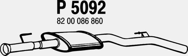 Centre Muffler (P5092)