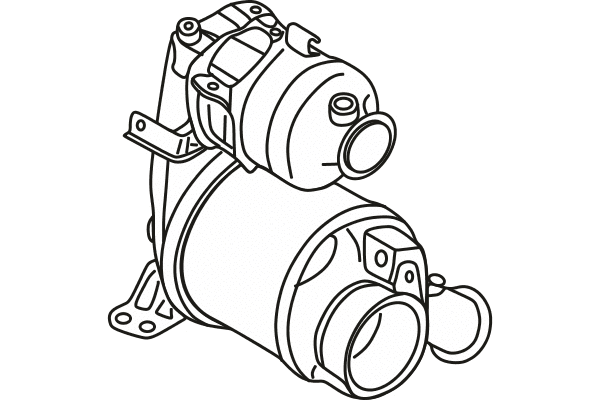 Soot/Particulate Filter, exhaust system (P9857DPF)