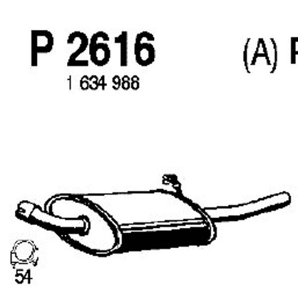 Rear Muffler (P2616)