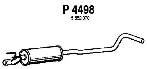 Centre Muffler (P4498)